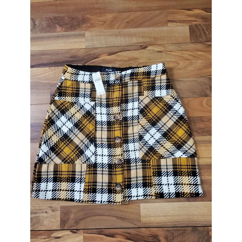NWT Maeve Women's Plaid Mini Skirt Size 4